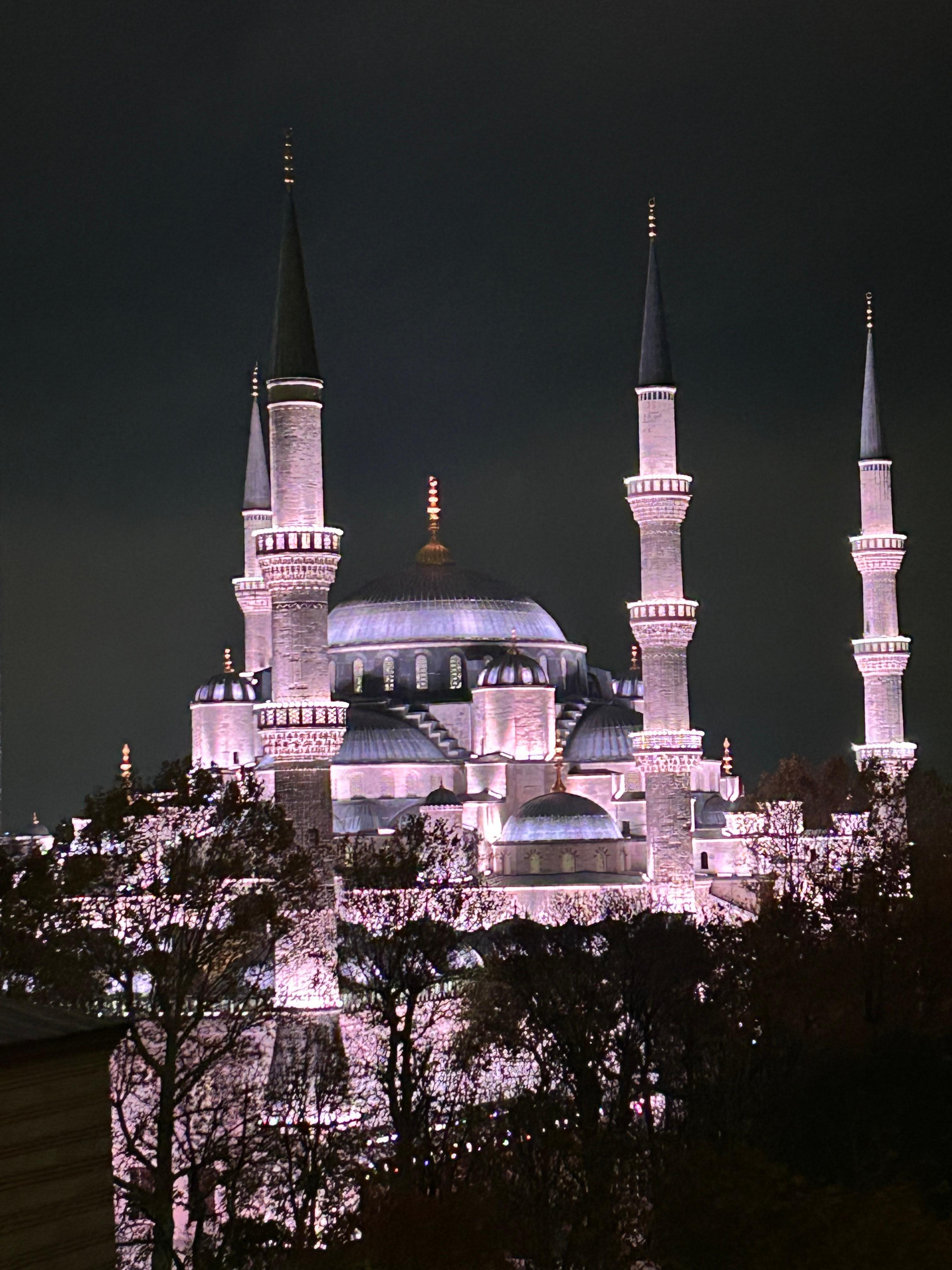 View from the hotel roof at night