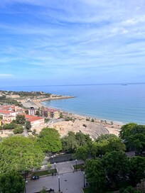 Utsikt från balkongen.