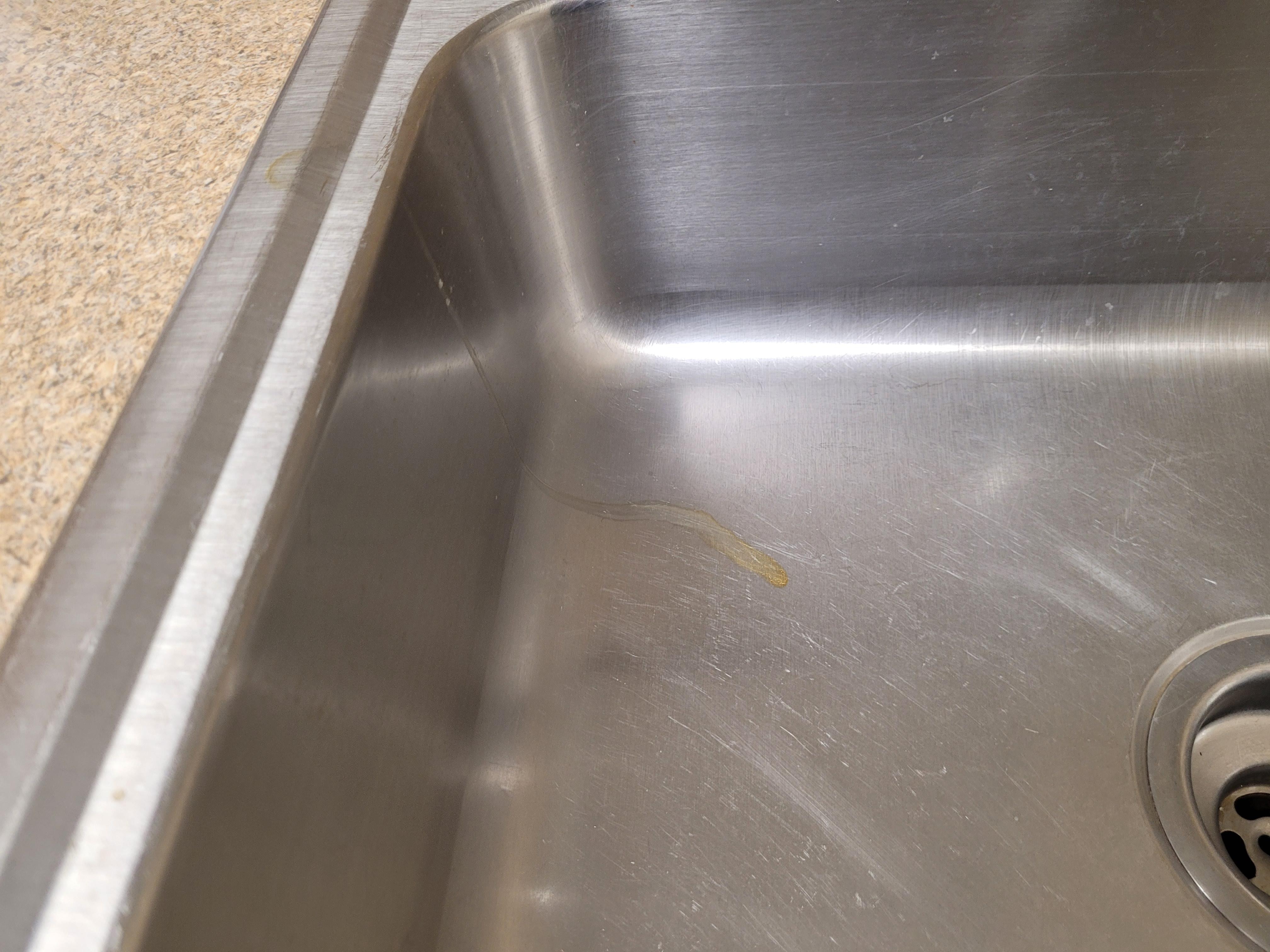 Picture if the sink still dirty. 