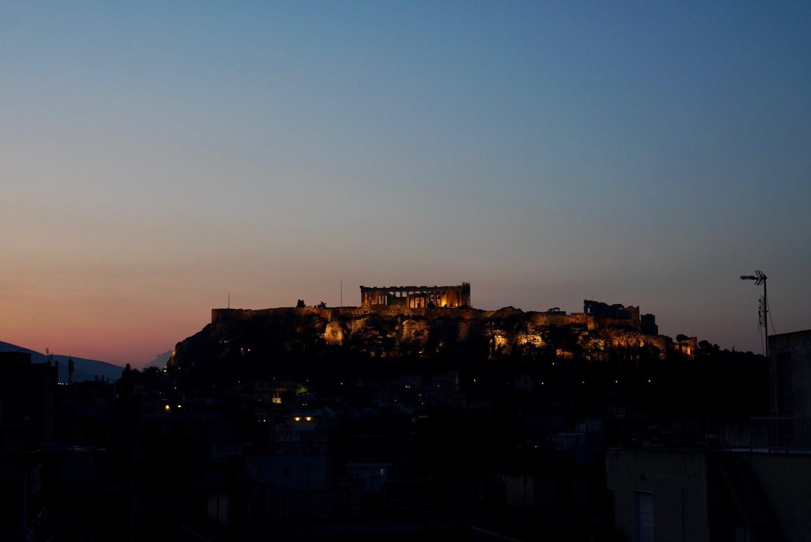 テラスからアクロポリス