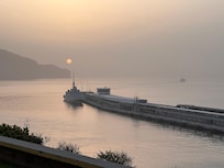 Solopgang fra morgenmadsterrassen