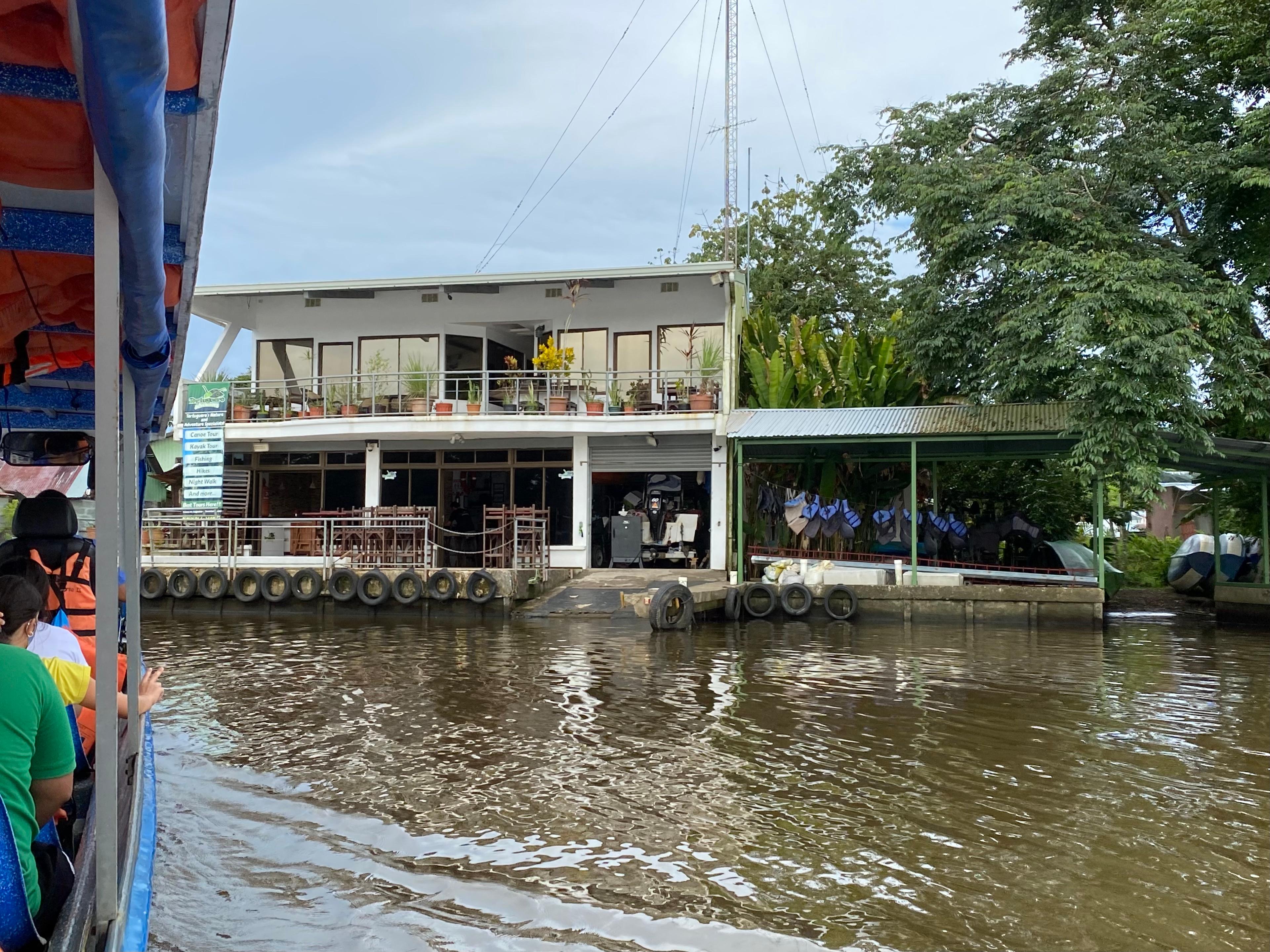 Arriving by ferry from La Pavona