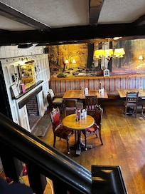 View of the seating area by the bar