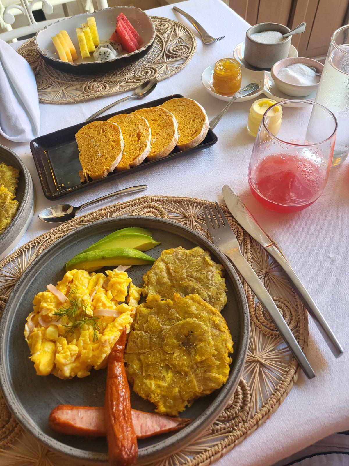 Example of a typical morning breakfast...SO GOOD (especially the yuca, not pictured)