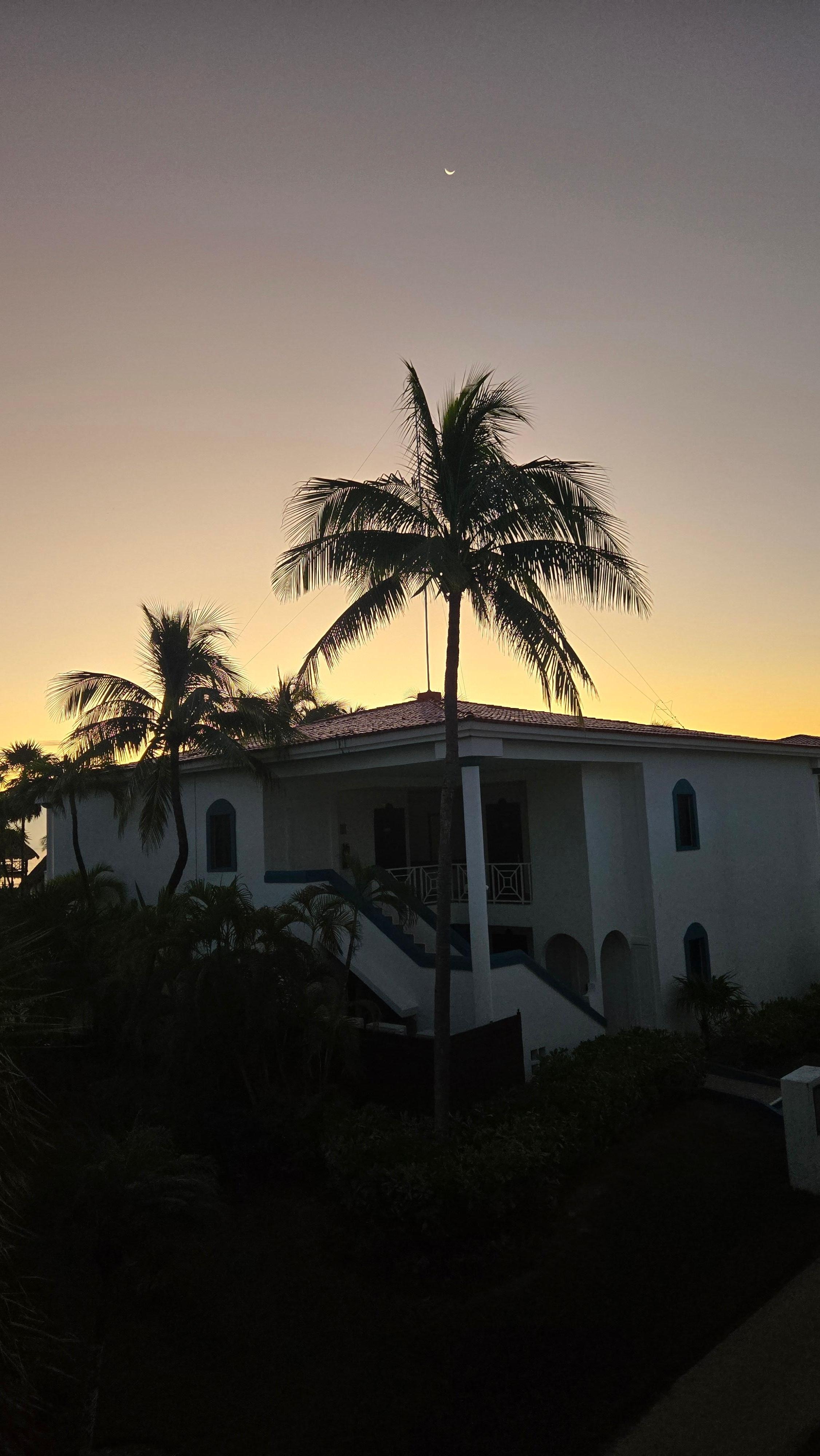 Una excelente vista desde mi habitación para ver el resplandor del amanecer.