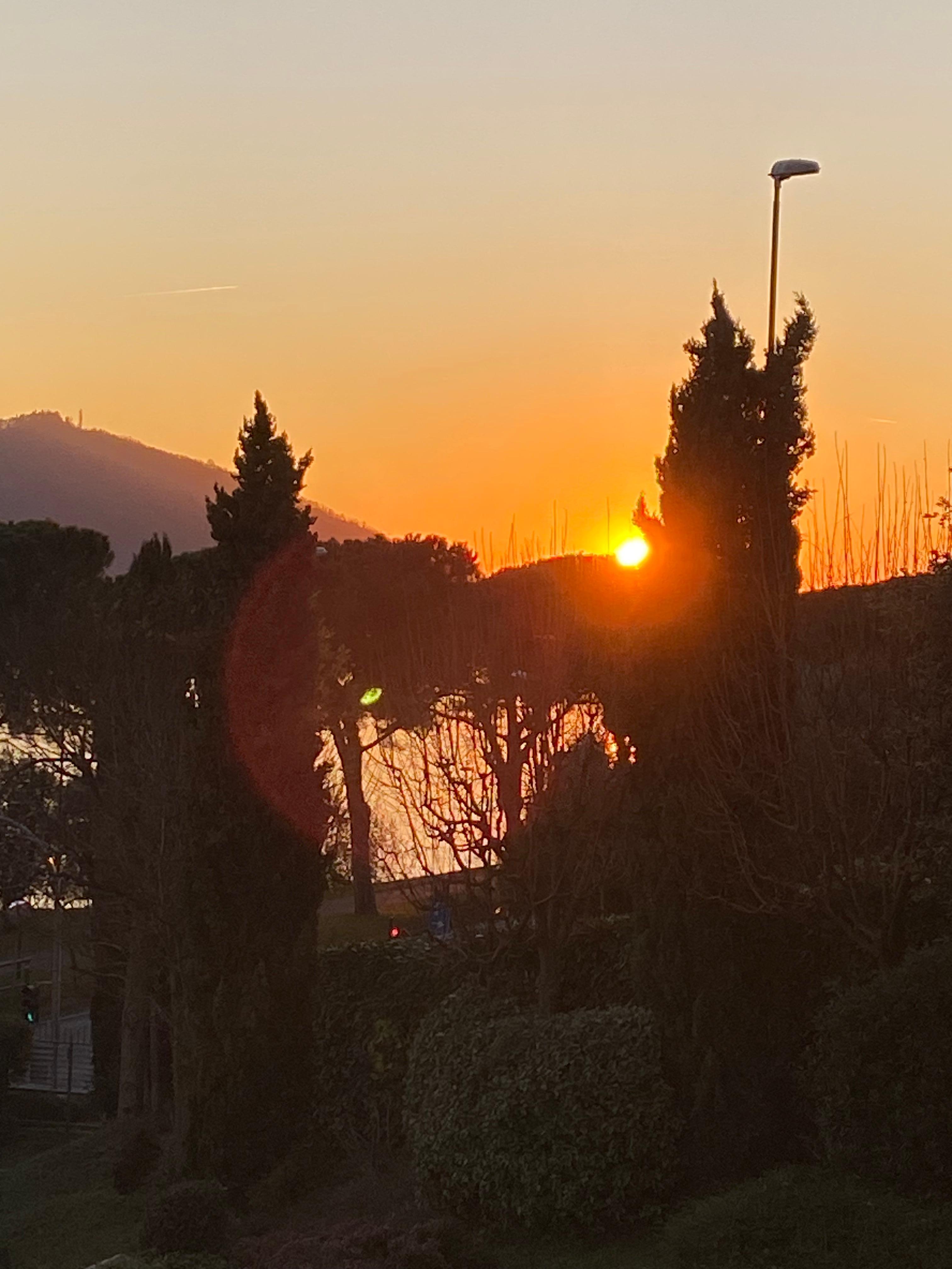 Sunset view from our terrace 