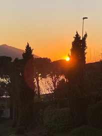 Sunset view from our terrace
