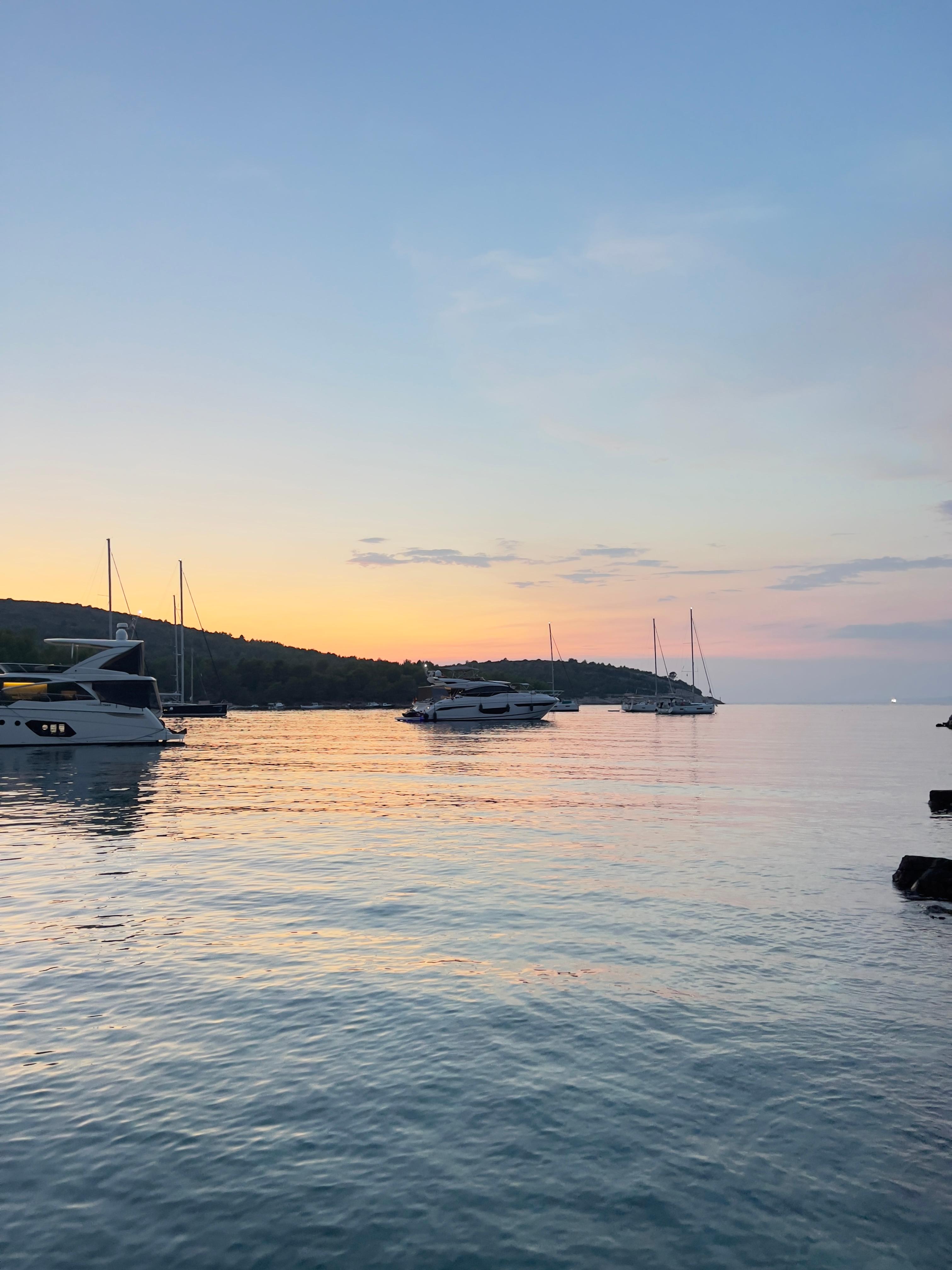 Bay at sunset 