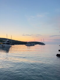 Bay at sunset