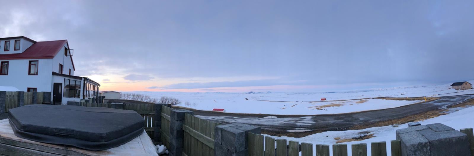 Uitzicht vanuit de hot tub