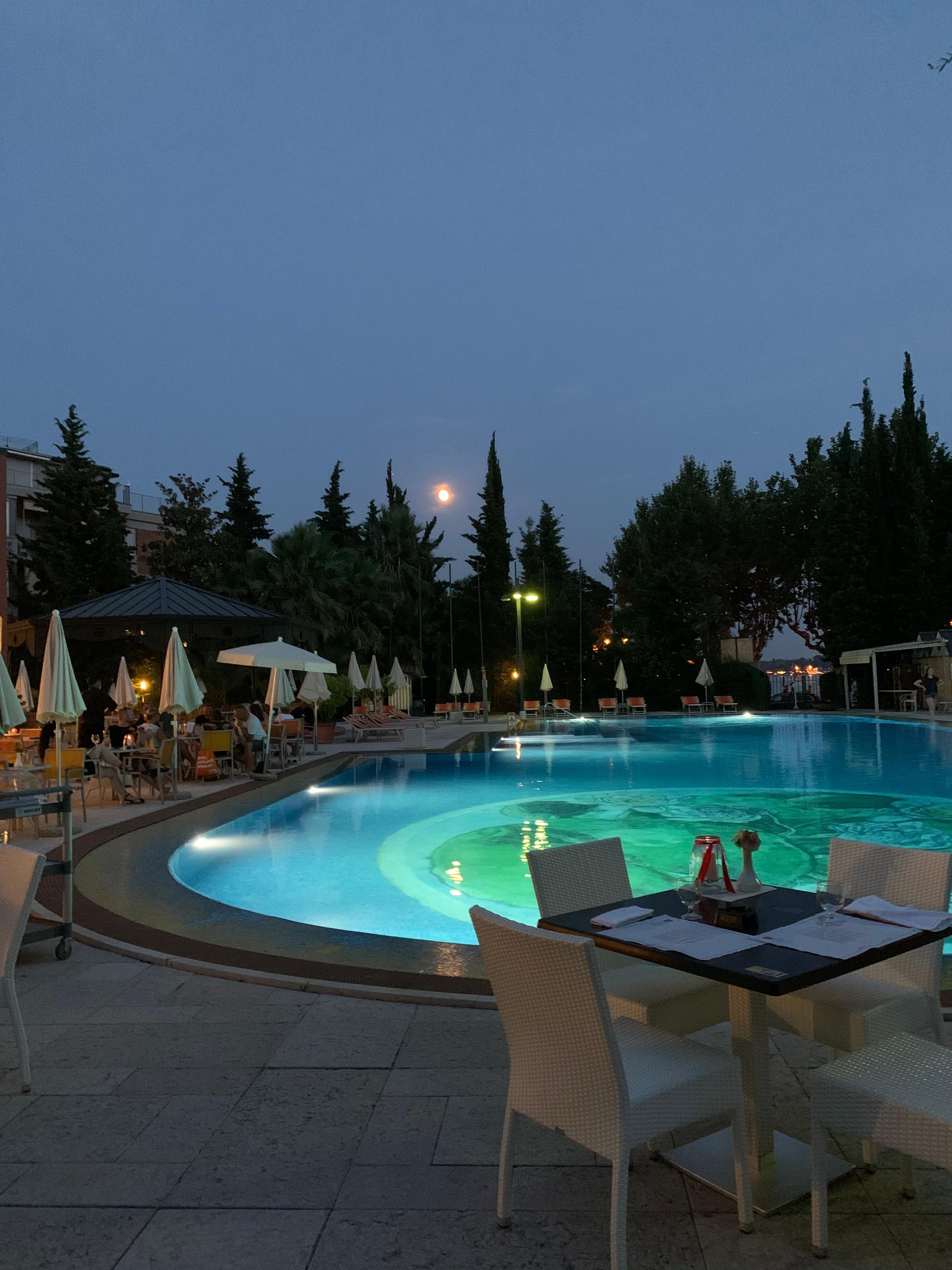 Poolside evening 