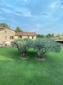 Udsigten fra lejligheden:)