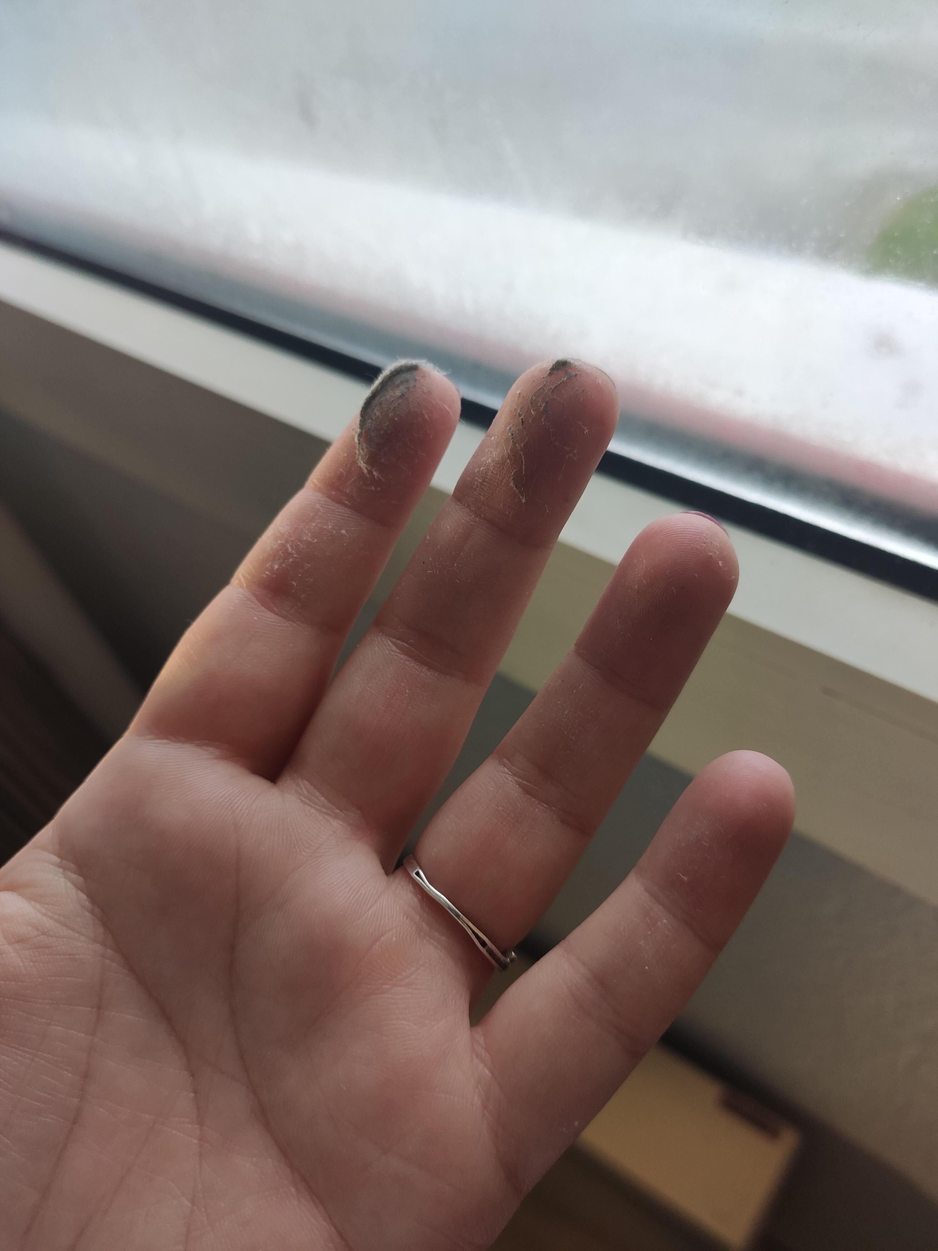 Poussière de partout et cela n'est qu'un échantillon