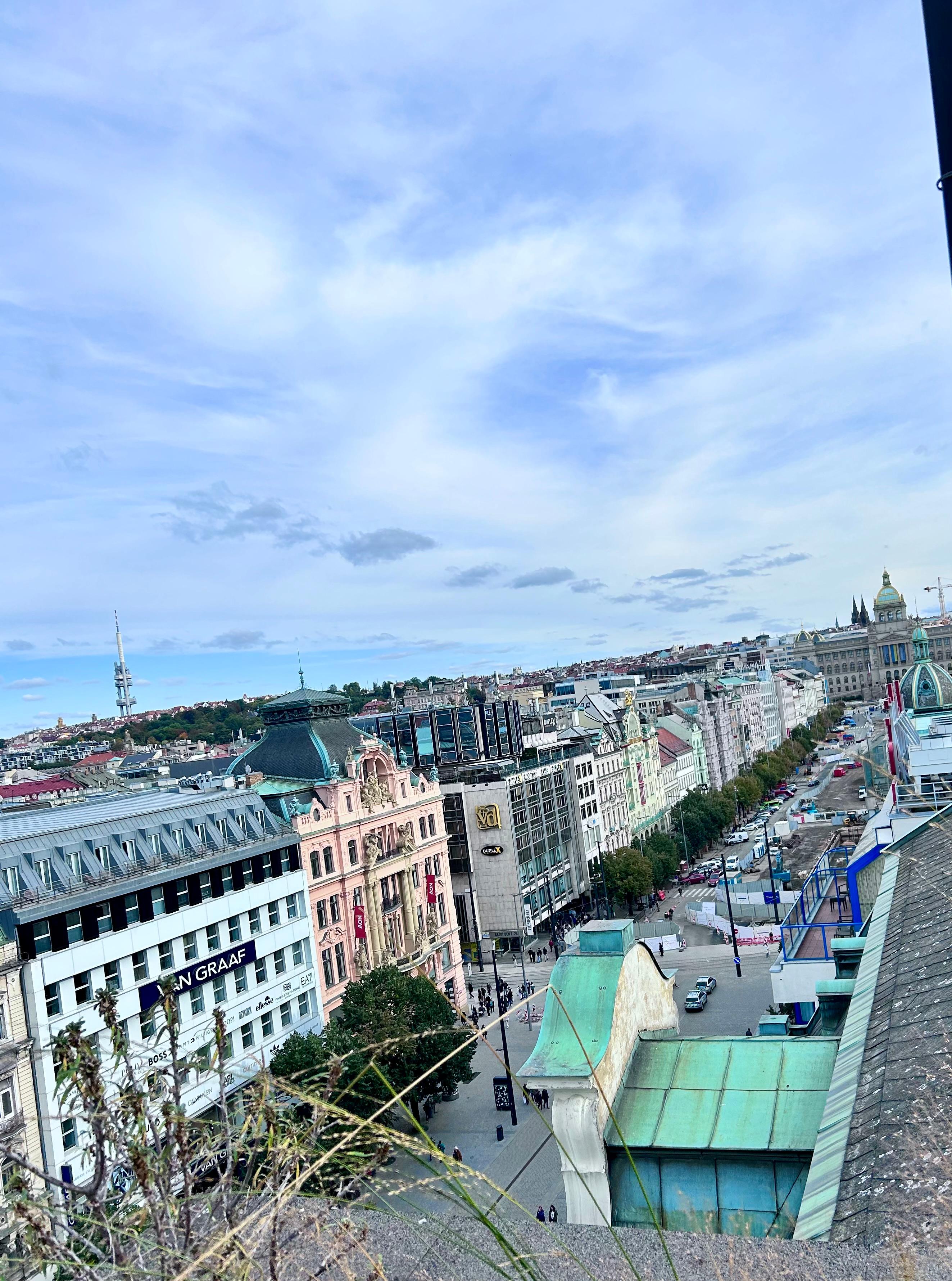 View of apartment from a rooftop bar which was almost opposite apartments