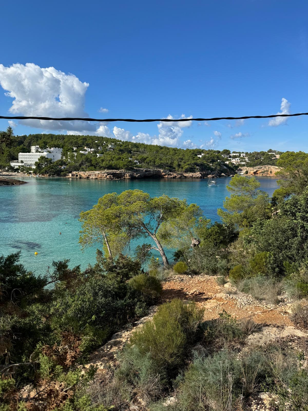 The bay at El Arenal beach in Portinatx 