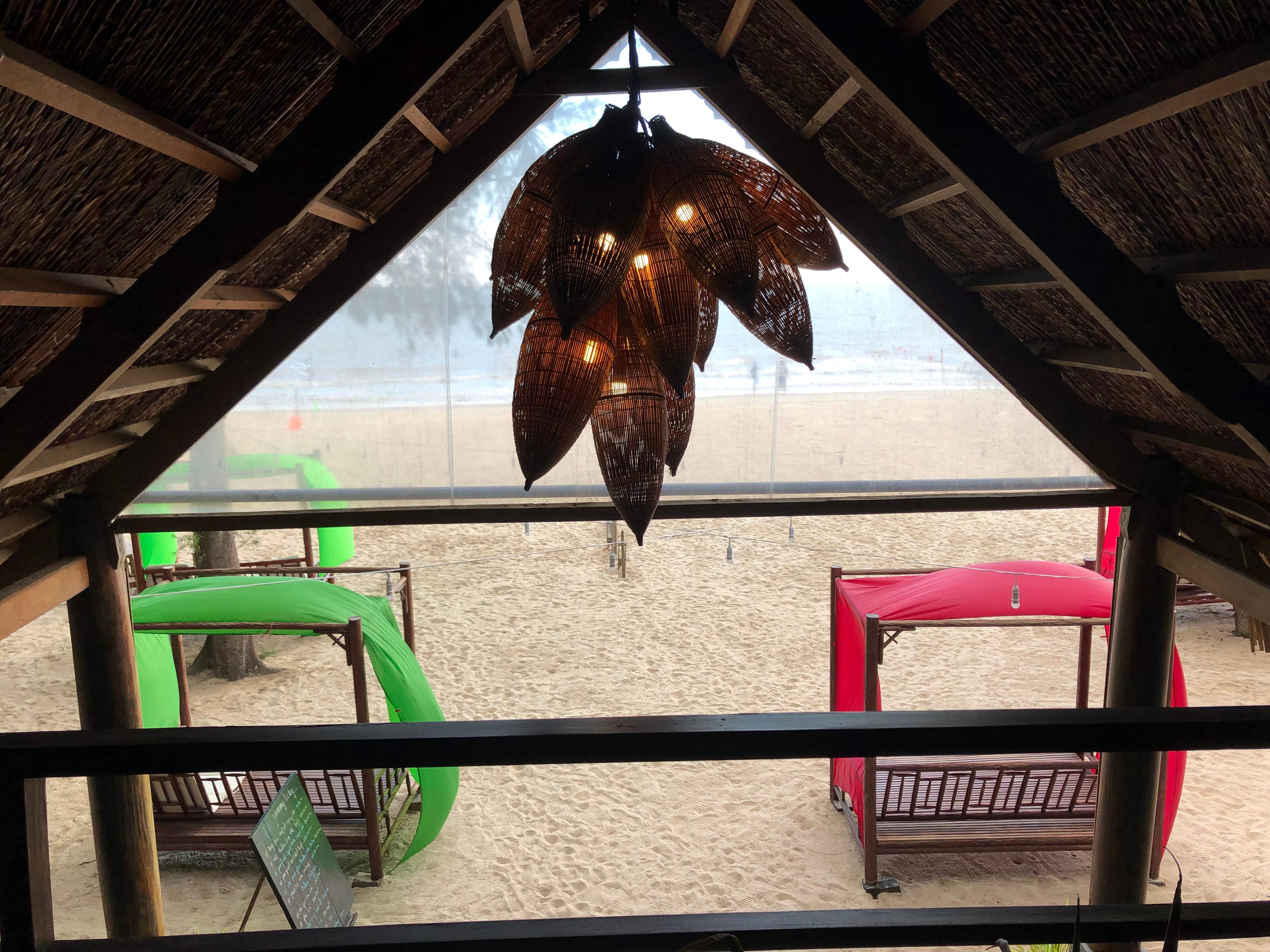 Bar overlooking the beach