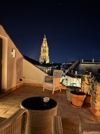 View from our terrace room with day bed