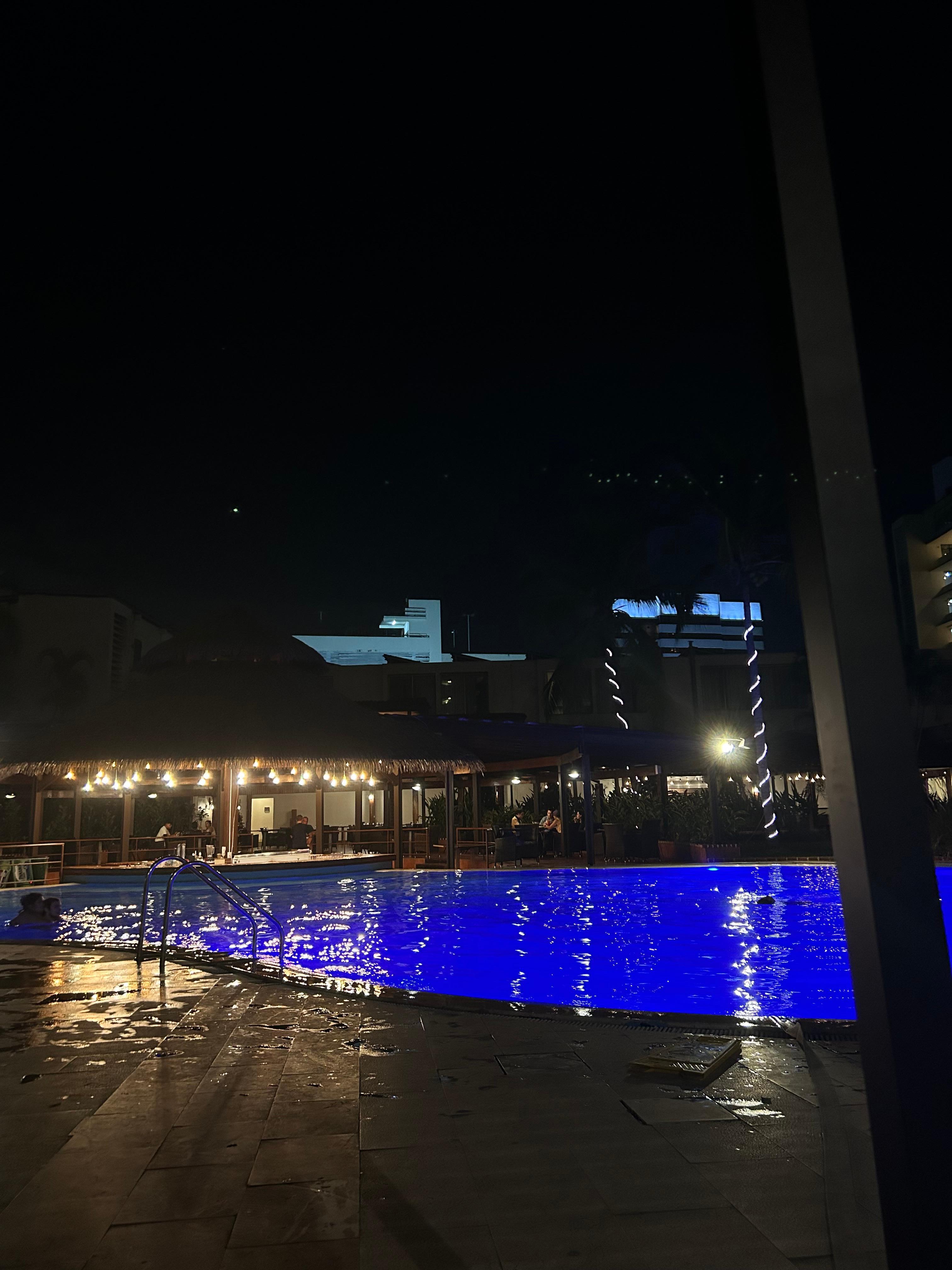 Pool at night