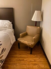 This chair looked less than safe or inviting to be used.