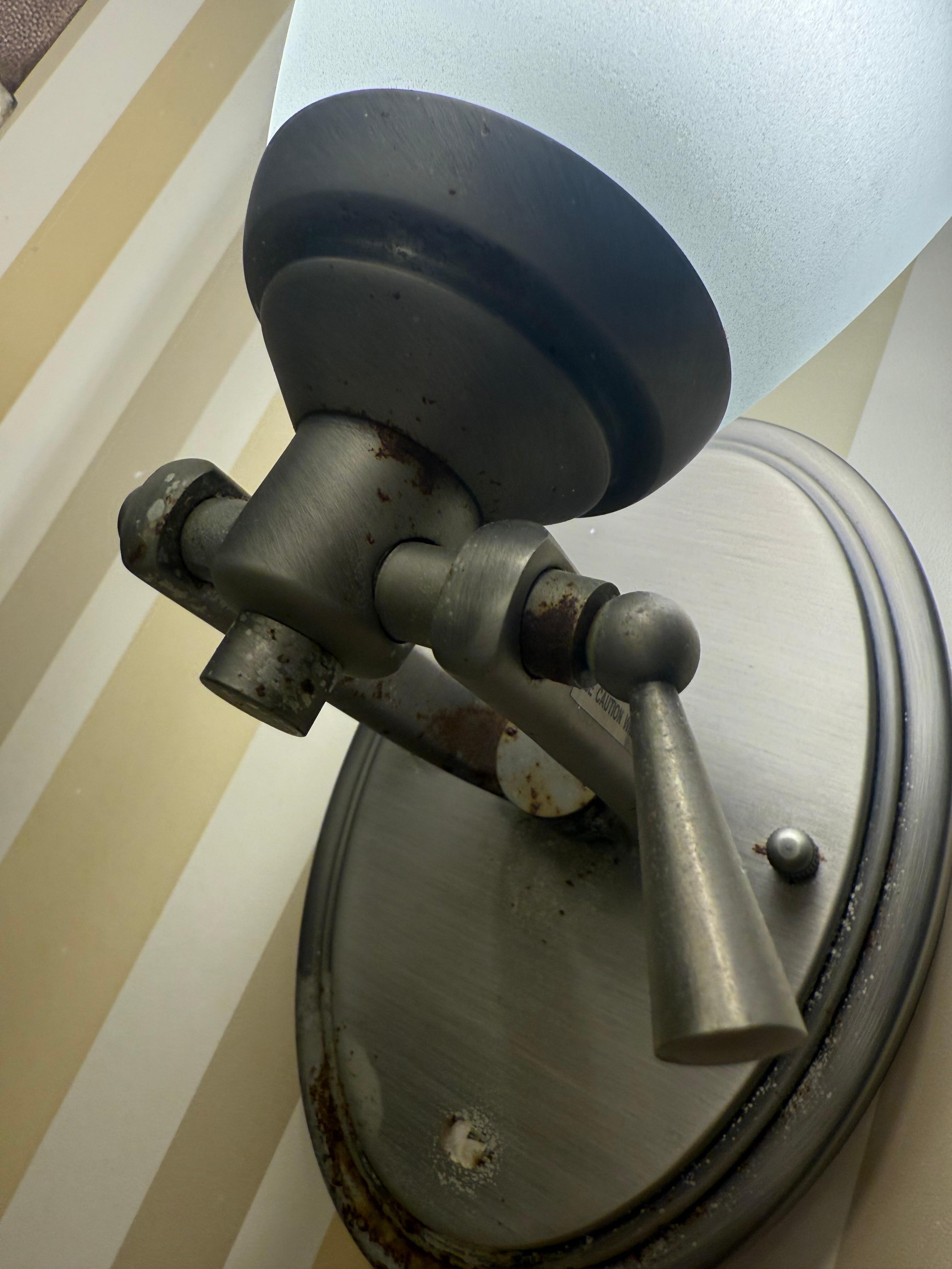 Sconces in restroom