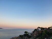 Sunset from restaurant terrace