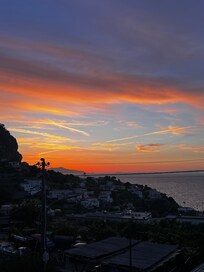 Pôr do sol da varanda