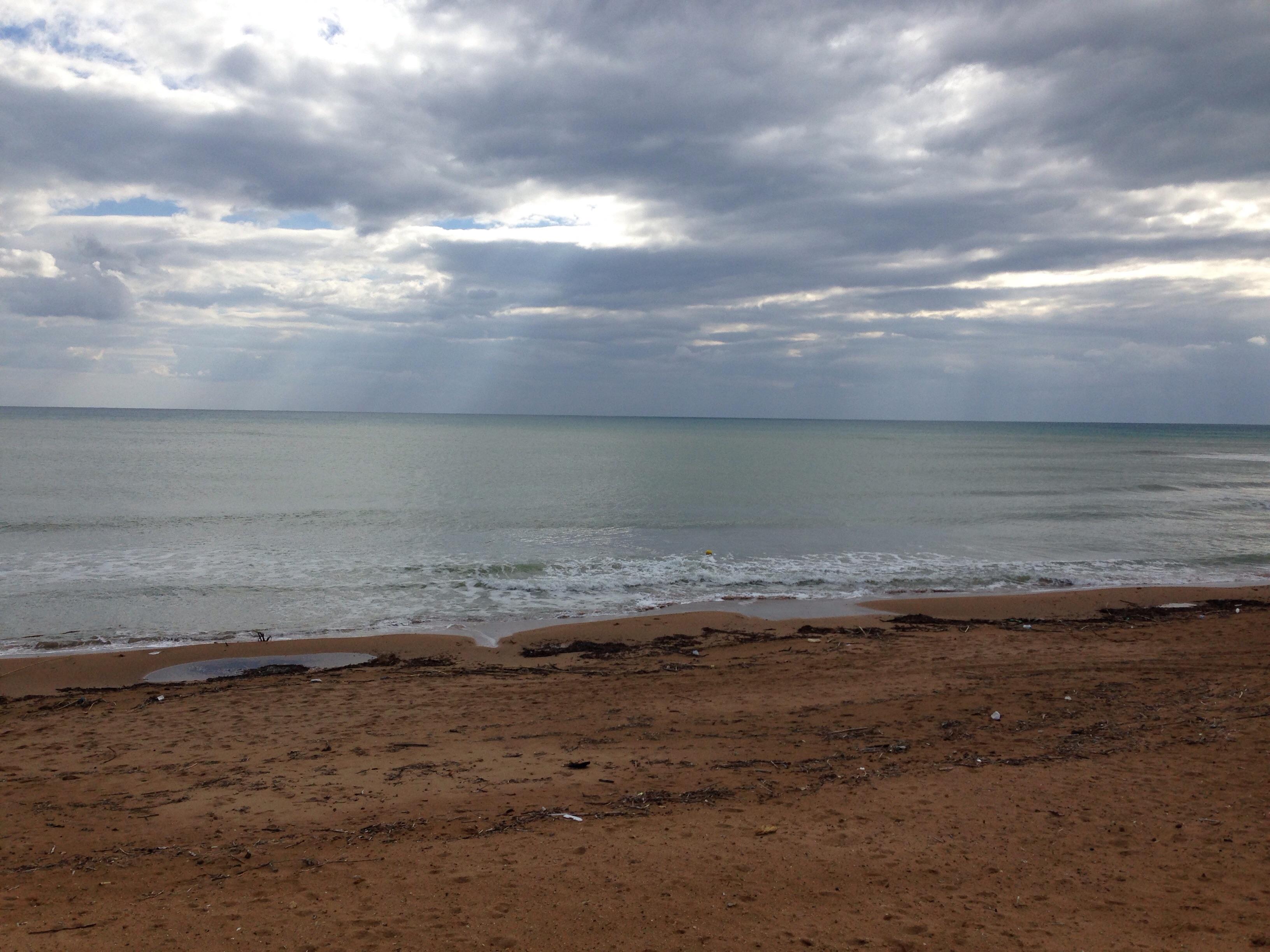 Strand Ende Oktober