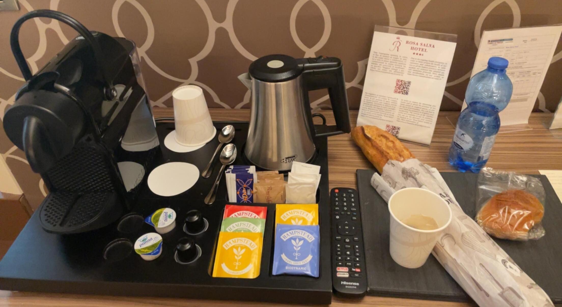 Im room coffee bar but we brought the baguette and sandwich