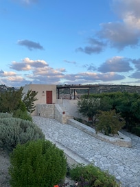 View of apartments from the tasting room.