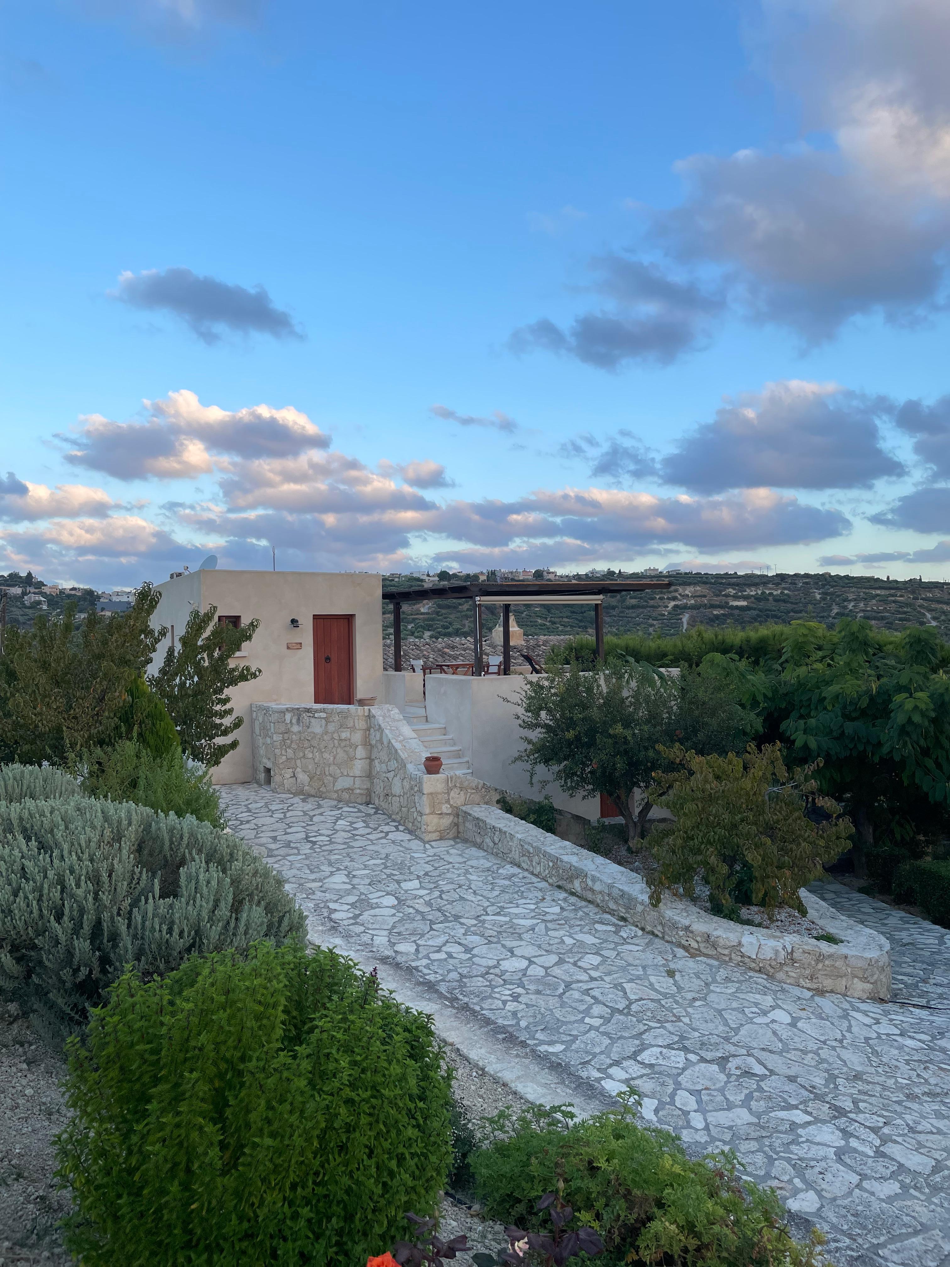 View of apartments from the tasting room. 