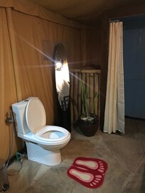 Spacious bathroom