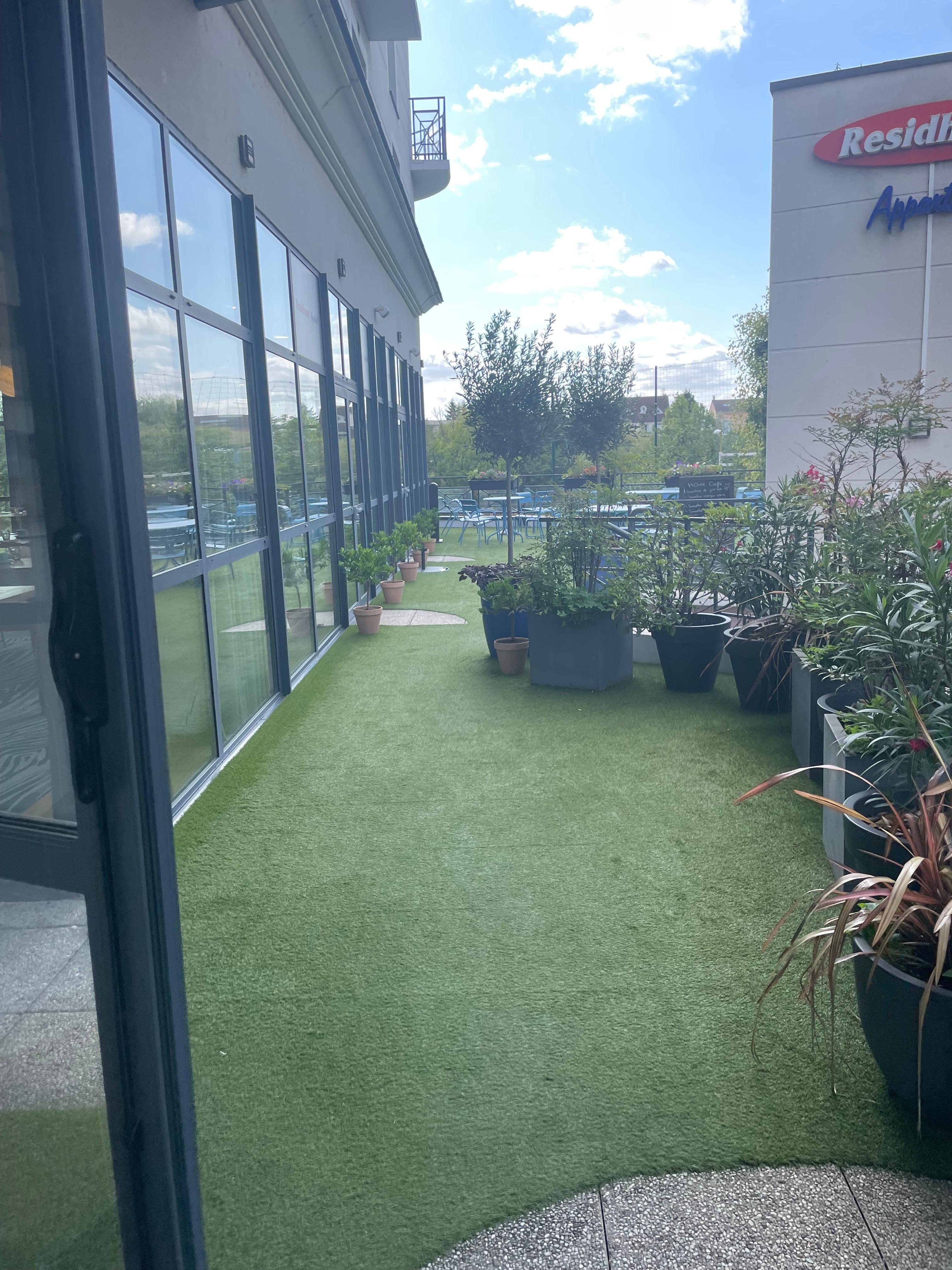 Terrasse de l’hôtel 