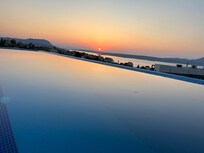 Infinity pool sunset