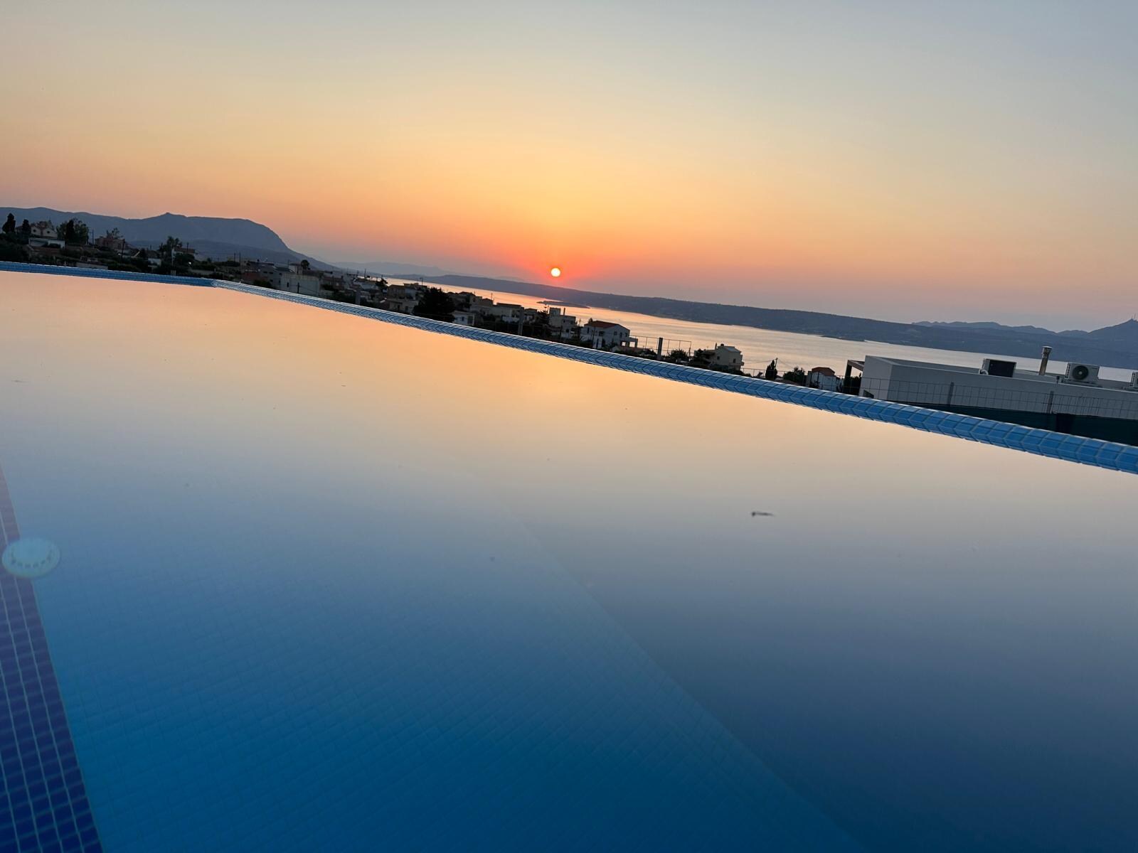 Infinity pool sunset