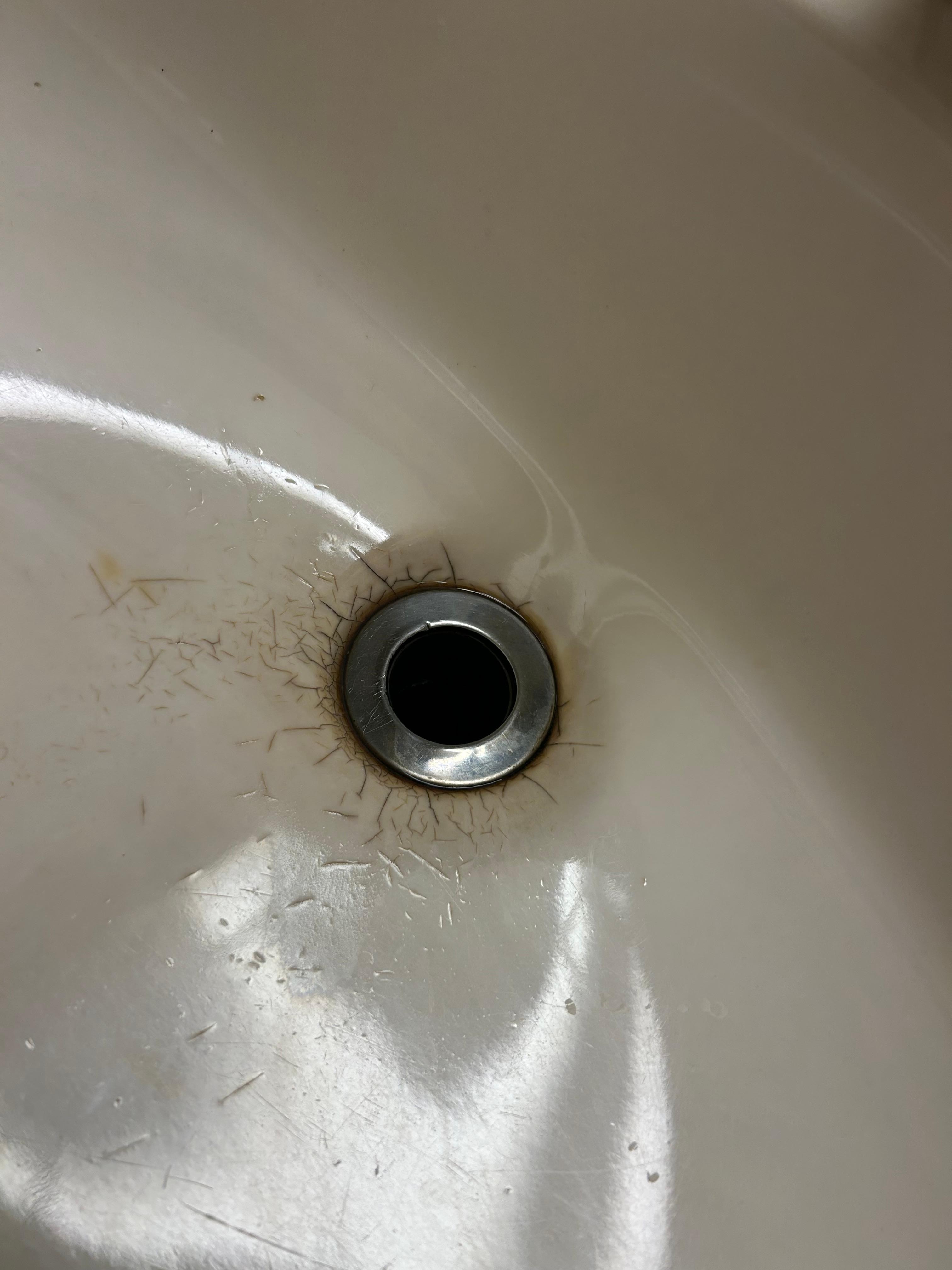 The sink drain is wiped out. Replace it!