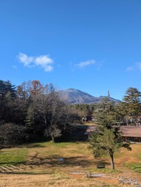 浅間牧場から浅間山を一望