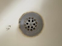 Gross shower drain.