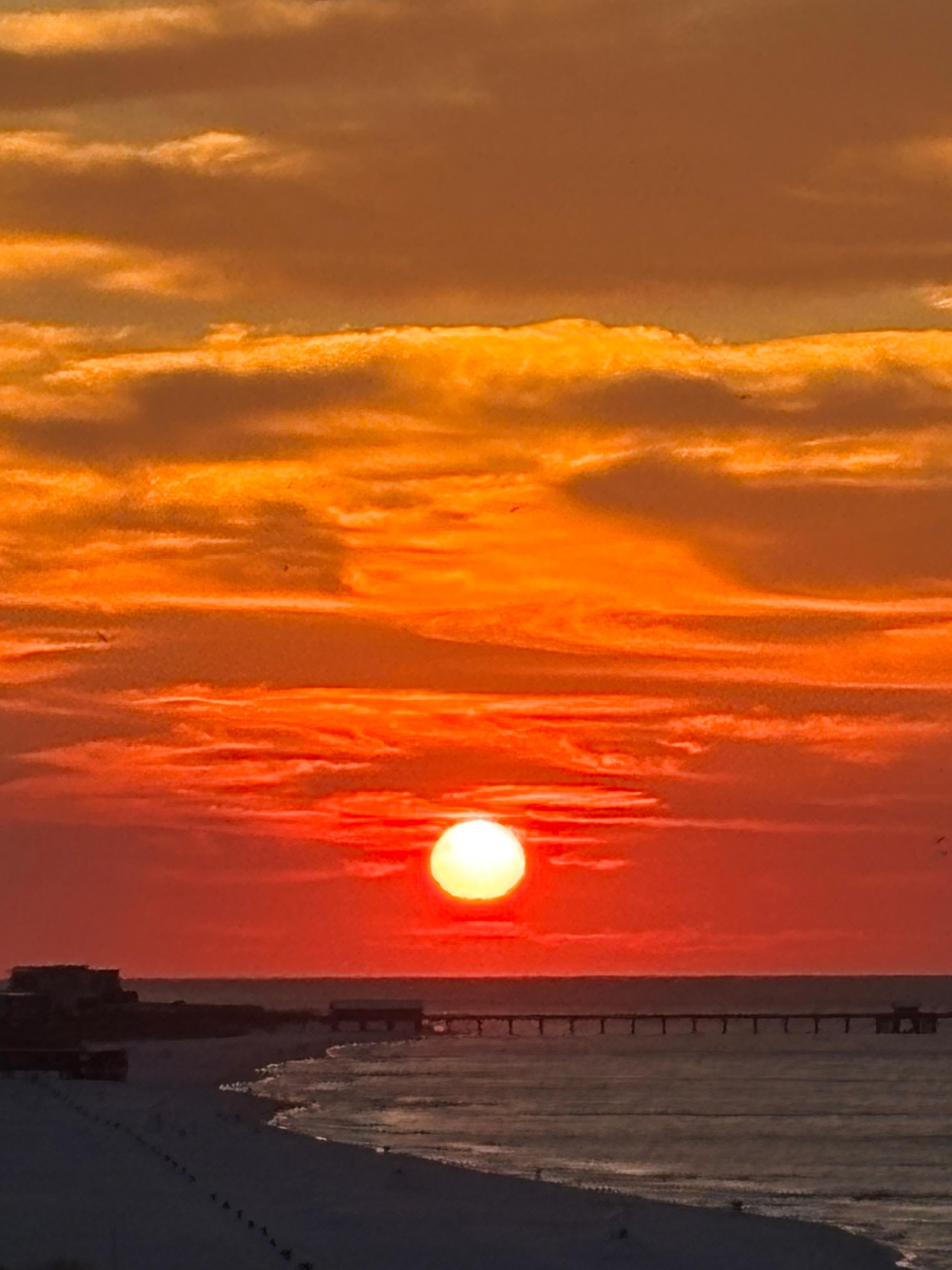 Sunrise from balcony 