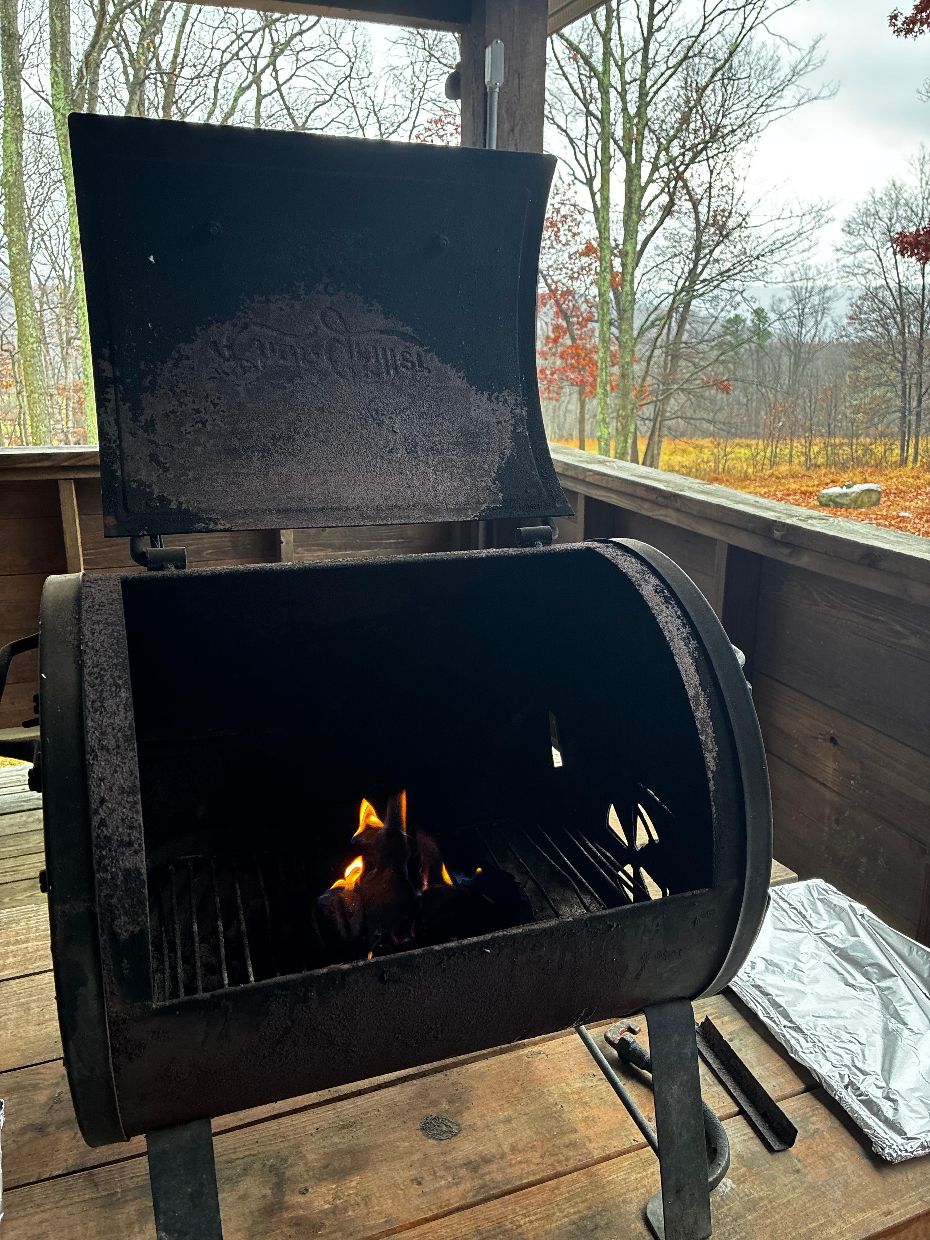 Made great use of the charcoal grill