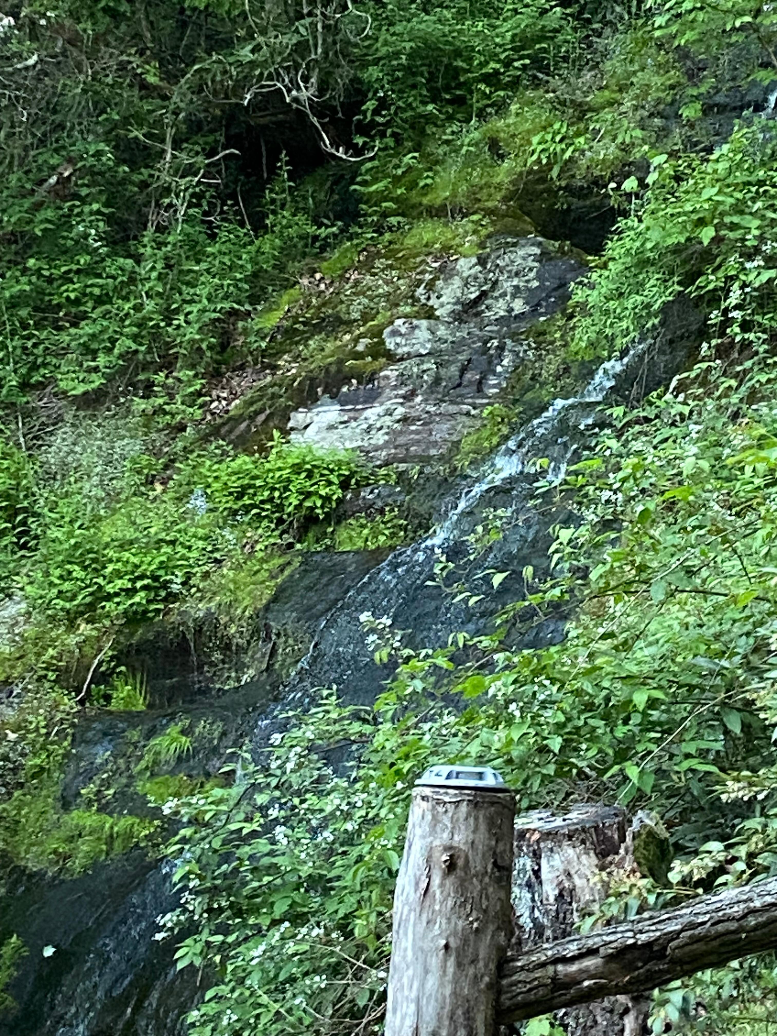 The beautiful waterfall