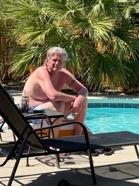 No pads for hot black metal loungers.