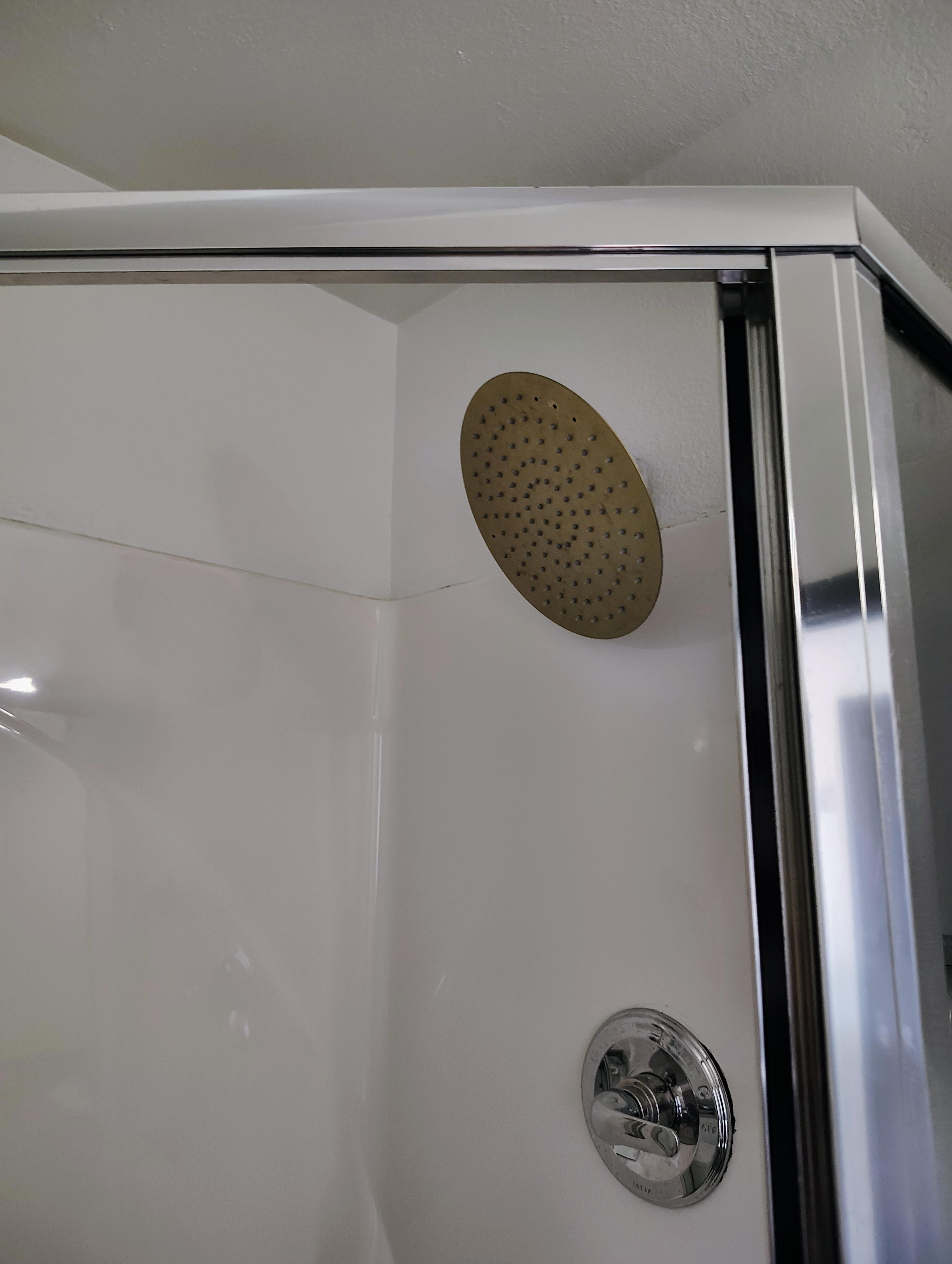 Only half the showerhead worked