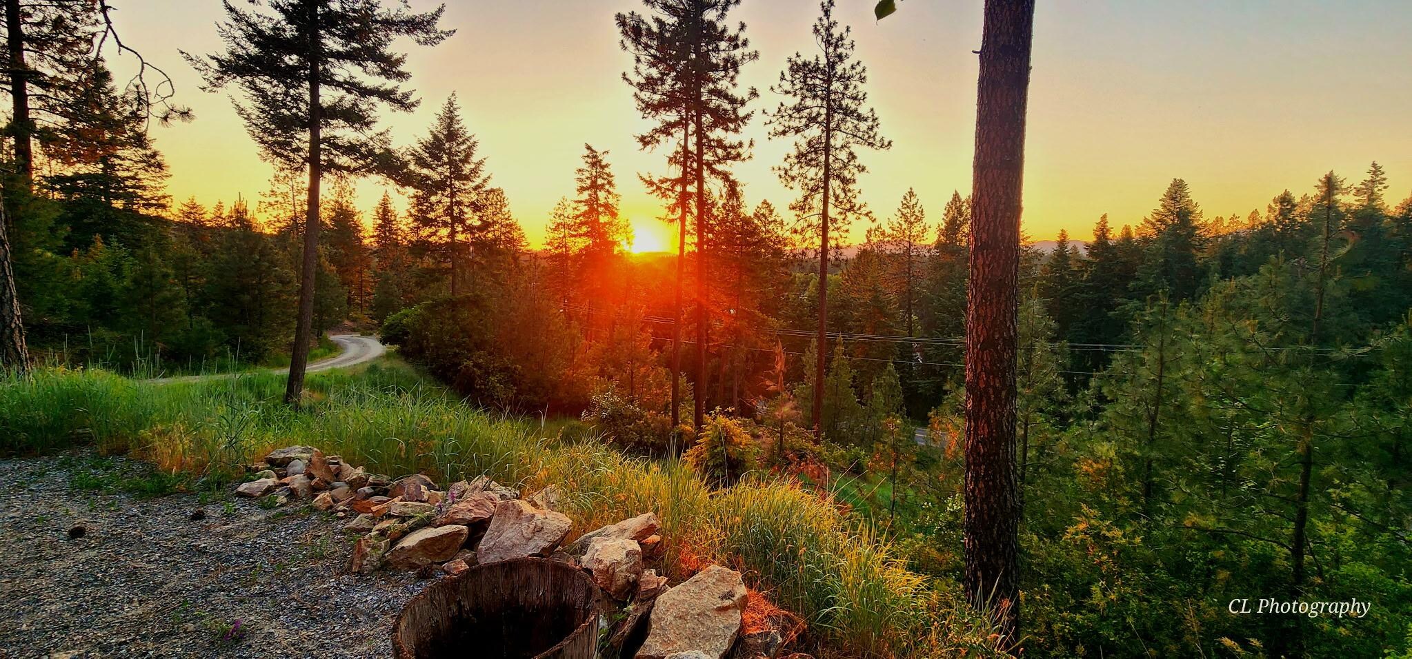 Sunset view from the patio!