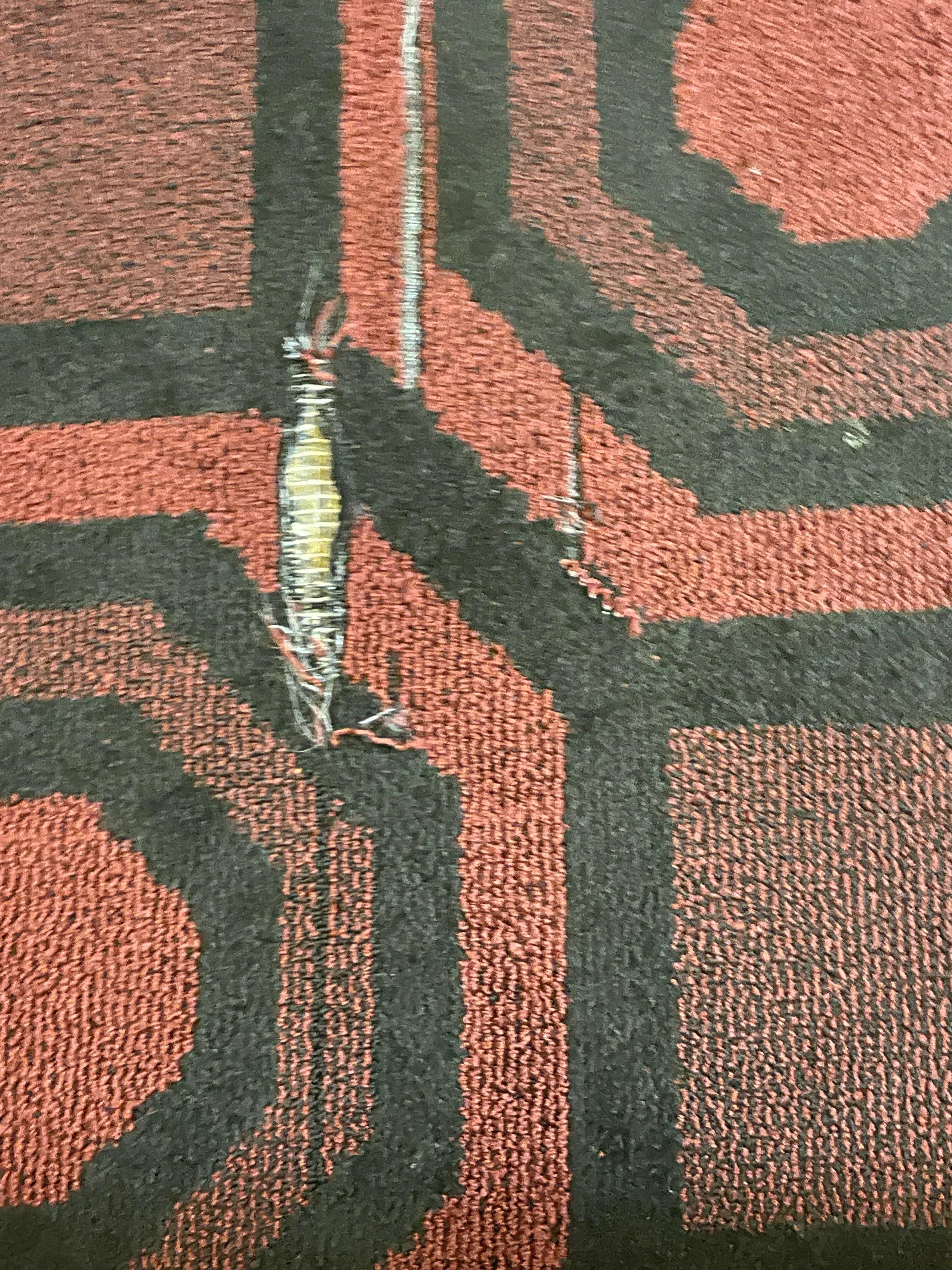 Torn carpet