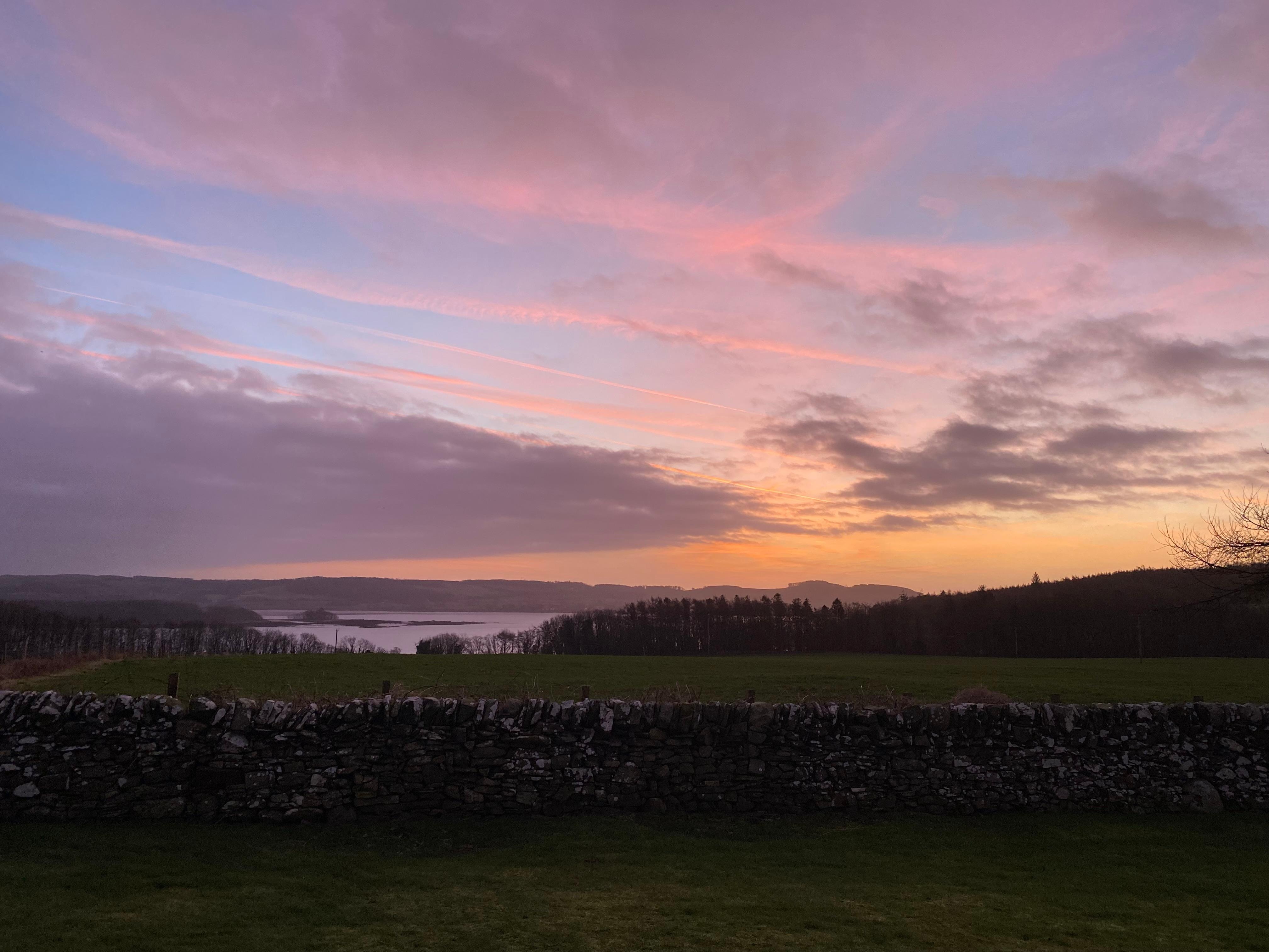 Early morning view from our bedroom