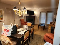 spacious and clean living/ dining area