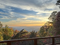 Sunset view from the porch.