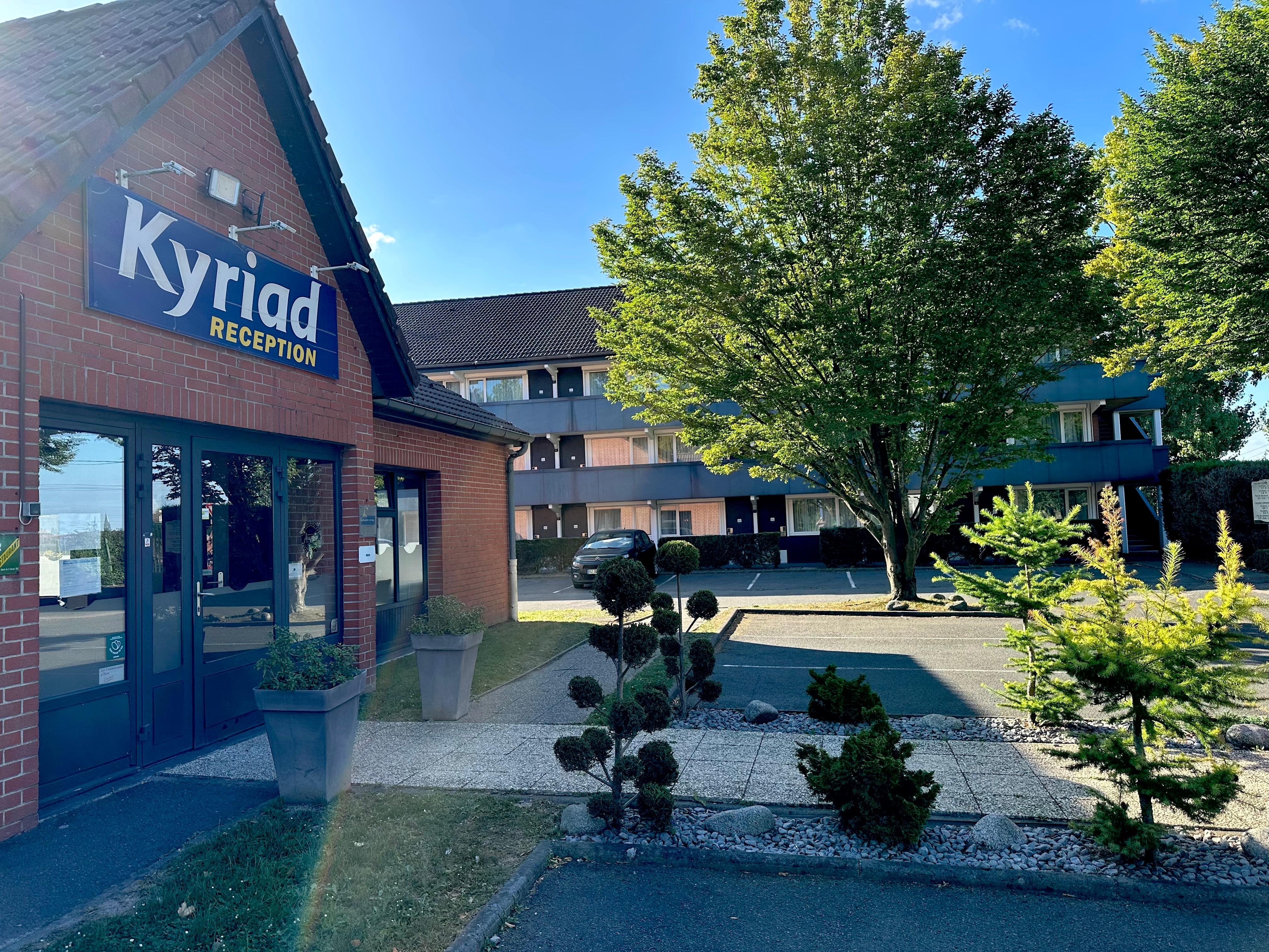 Clean and just off main road into town. Three story building