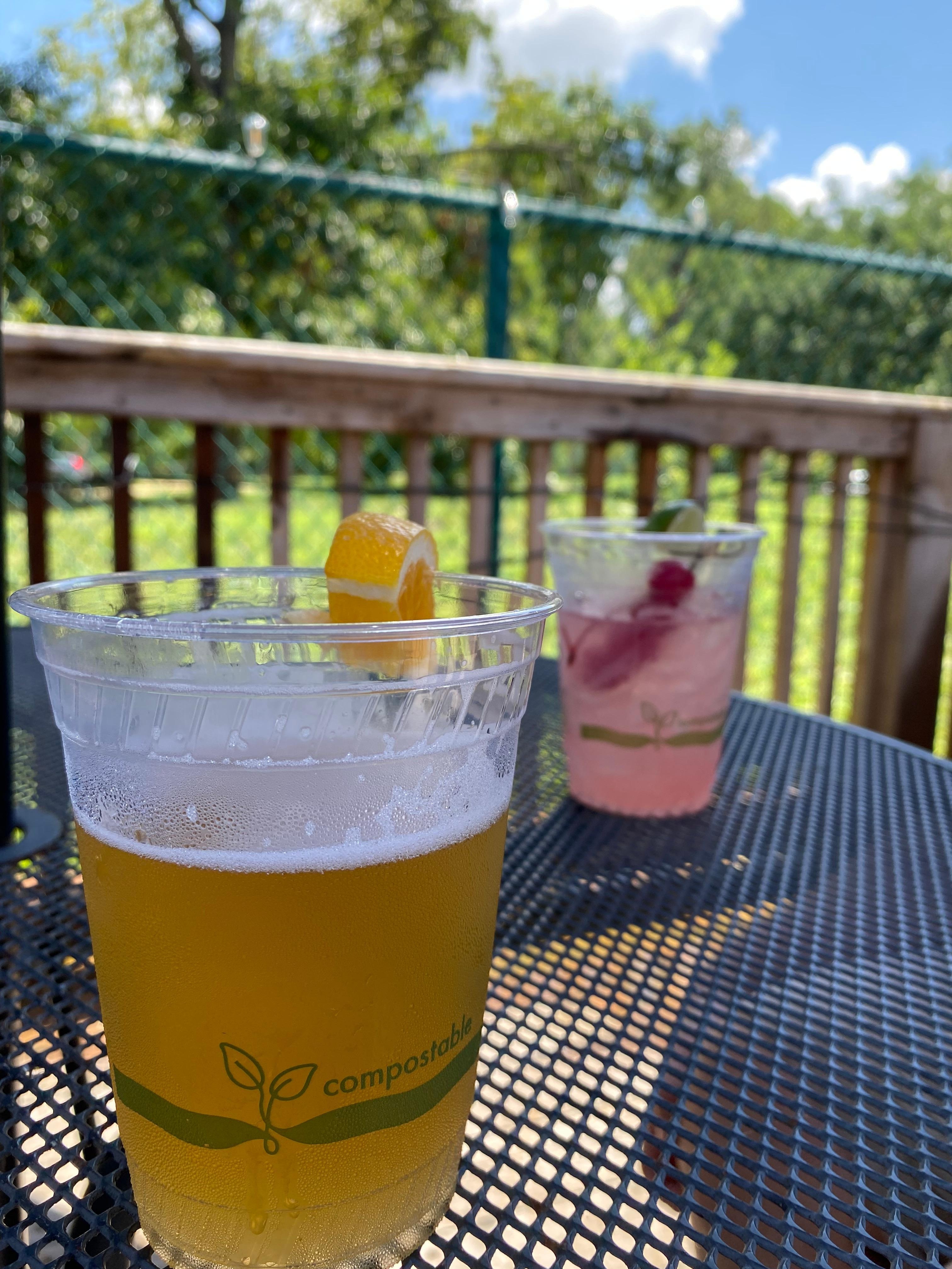 Drinks at The Boathouse. 