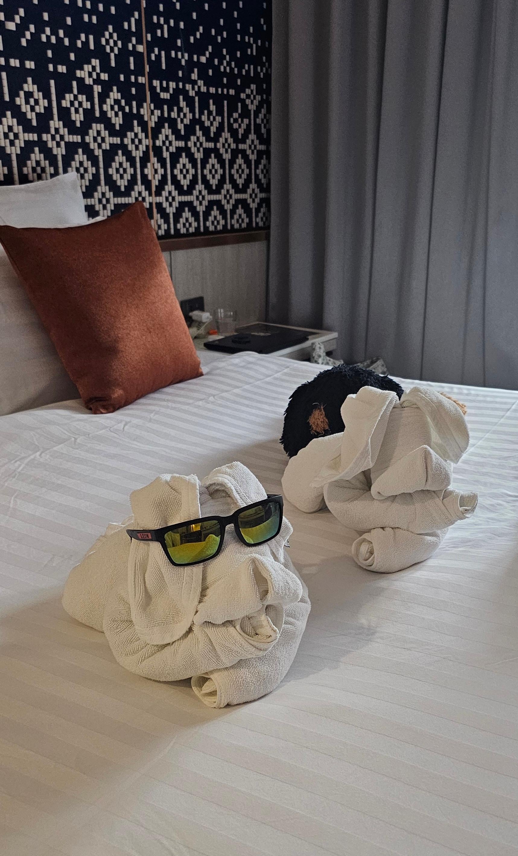 Each day funny towels from housekeeping 😉